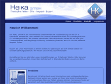 Tablet Screenshot of heika-gmbh.com